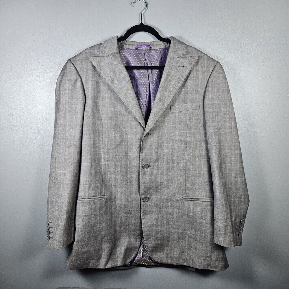 Earvin "Magic" Johnson Gray 3 Button Suit Jacket Men's Size 44R‎ Blazer